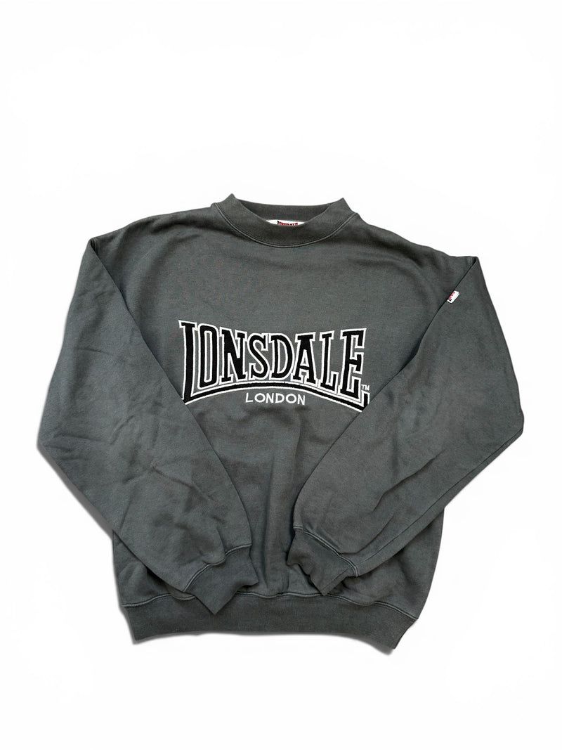 Lonsdale Sweater Grau mit Mittelprint