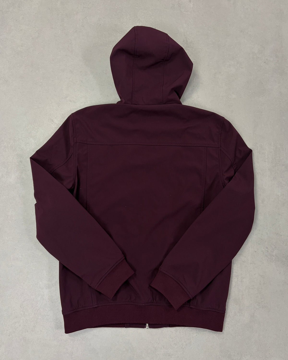 Lyle & Scott Zip-Hoodie Bordeaux mit Adler – Rückseite