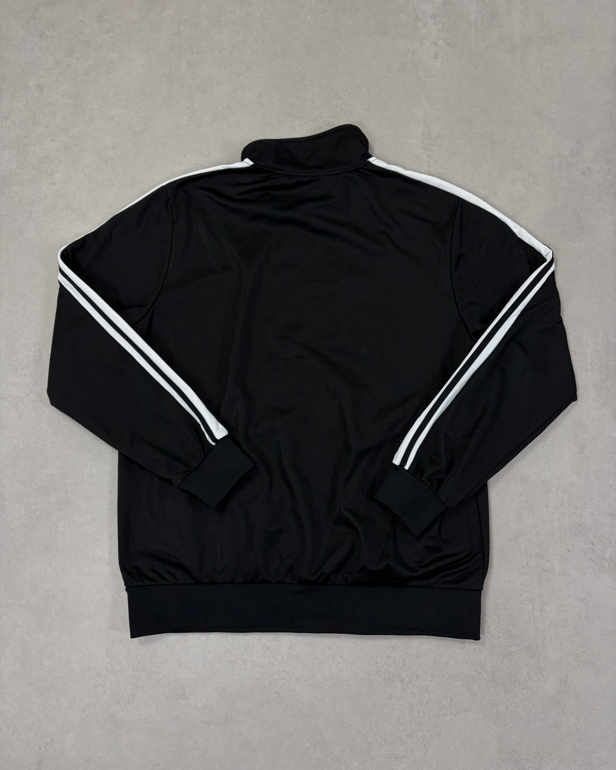 Lonsdale Trainingsjacke Schwarz mit Doppelstreifen – Rückseite