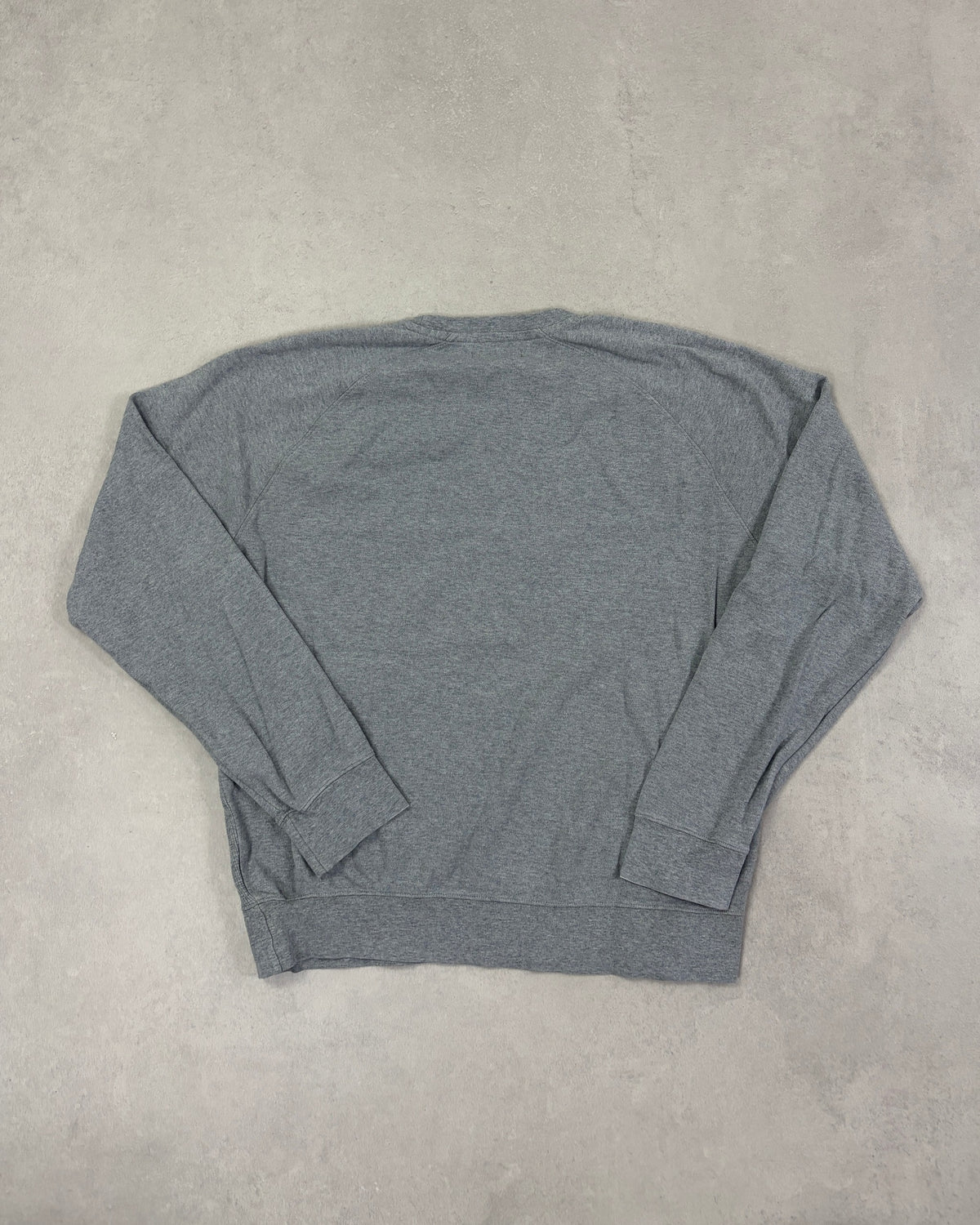 Fred Perry Pullover Grau meliert mit Rippeinsatz Größe L – Rückseite