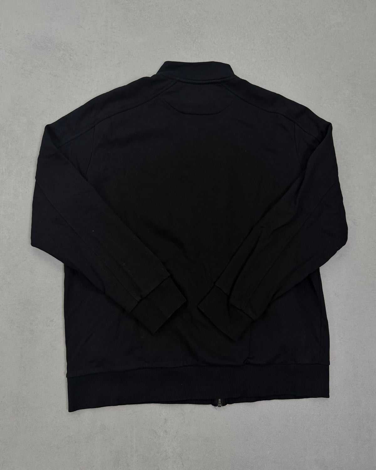 Lyle & Scott Sweatjacke Schwarz mit Stehkragen Größe 2XL – Rückseite