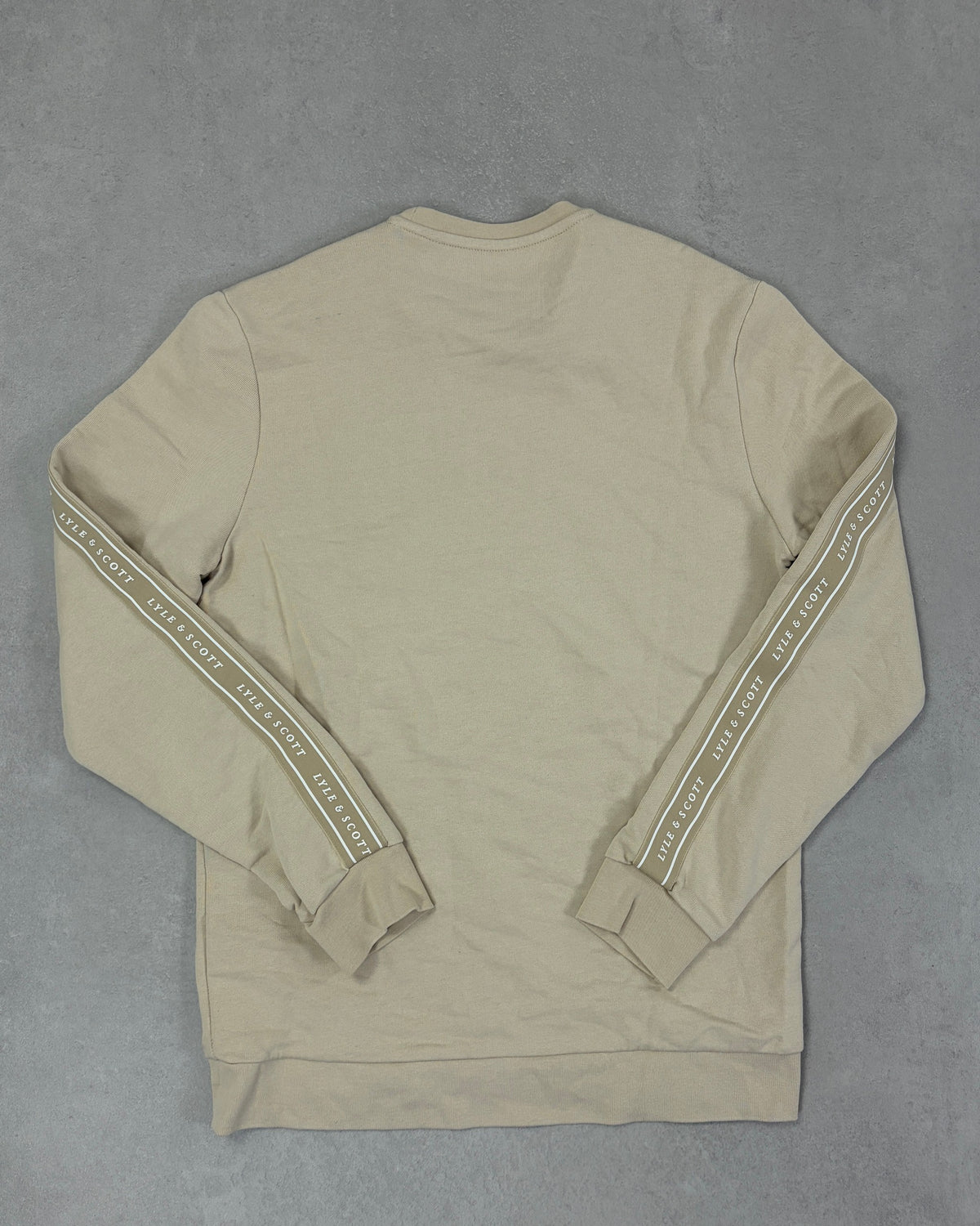 Lyle & Scott Taped Pullover Beige Größe M – Rückseite