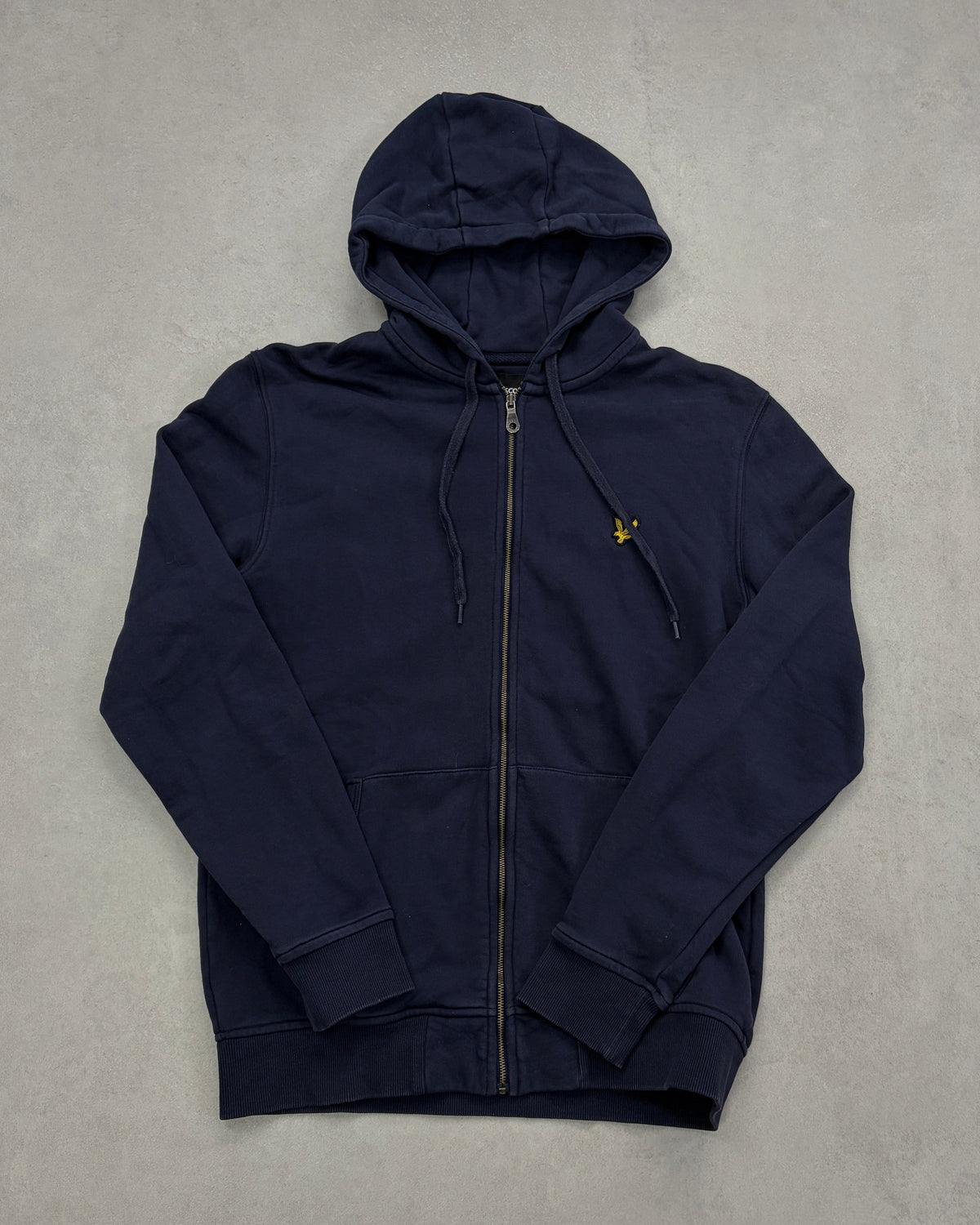 Lyle & Scott Zip-Hoodie Navy Größe M – Vorderseite