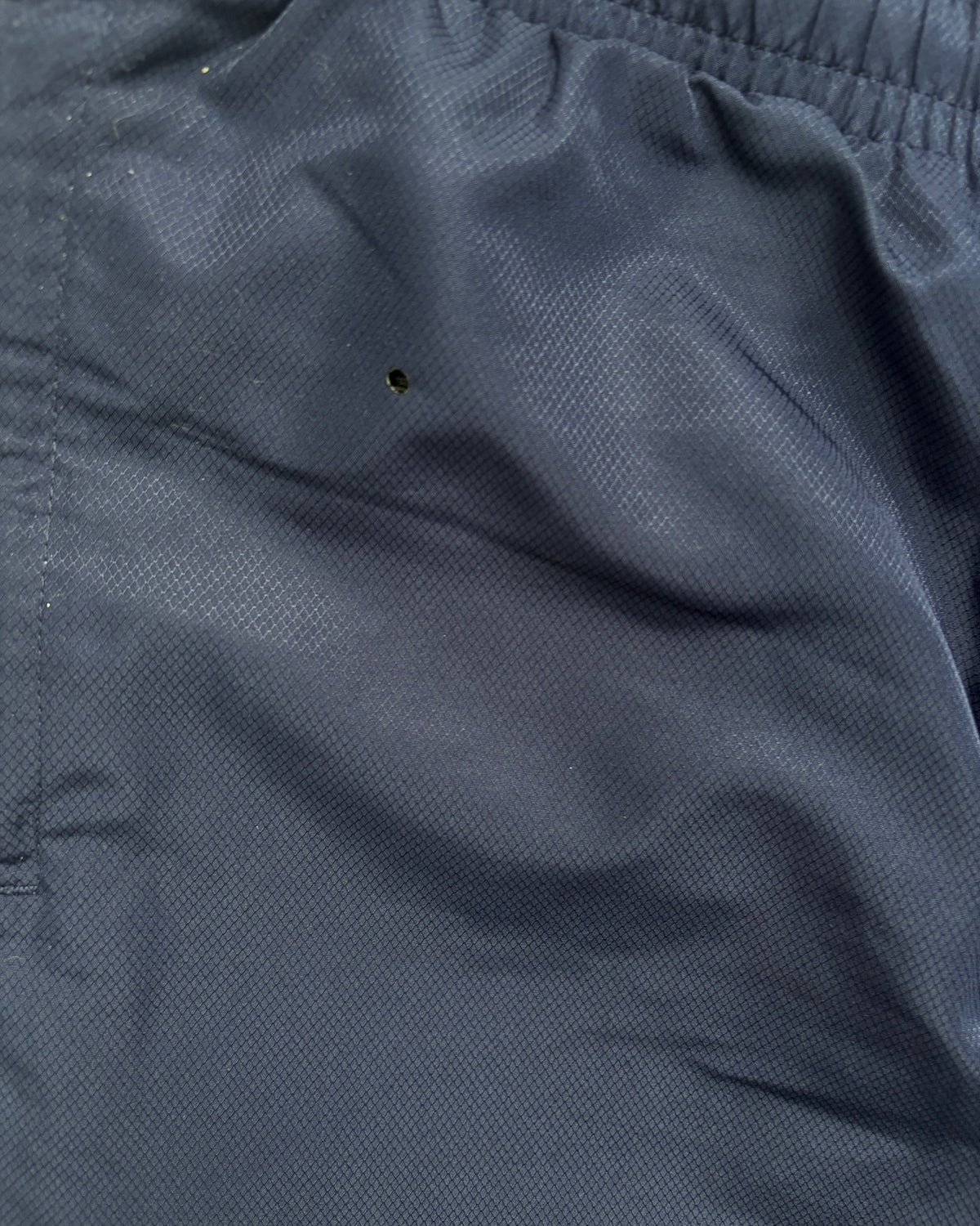 Sergio Tacchini Trainingshose Navy-Grün mit Seitenstreifen Größe M – Mangel im Detail