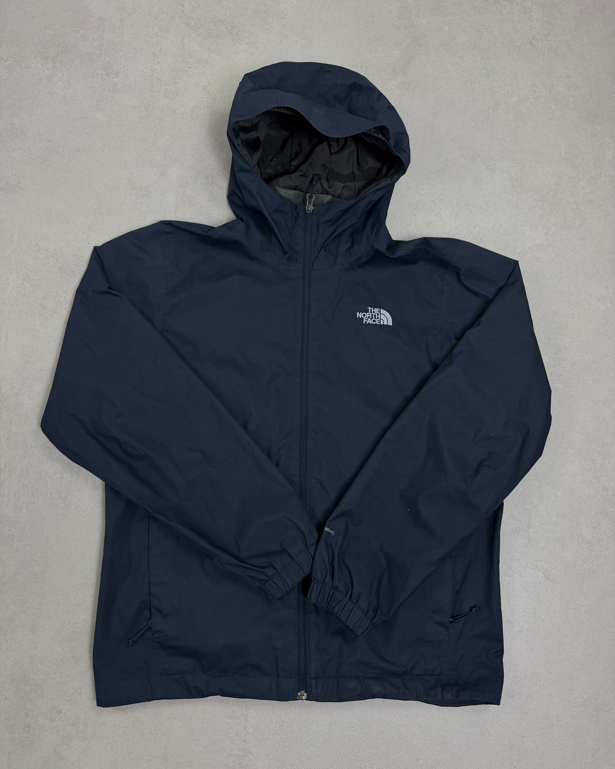The North Face Regenjacke Navy DryVent Größe L – Vorderseite