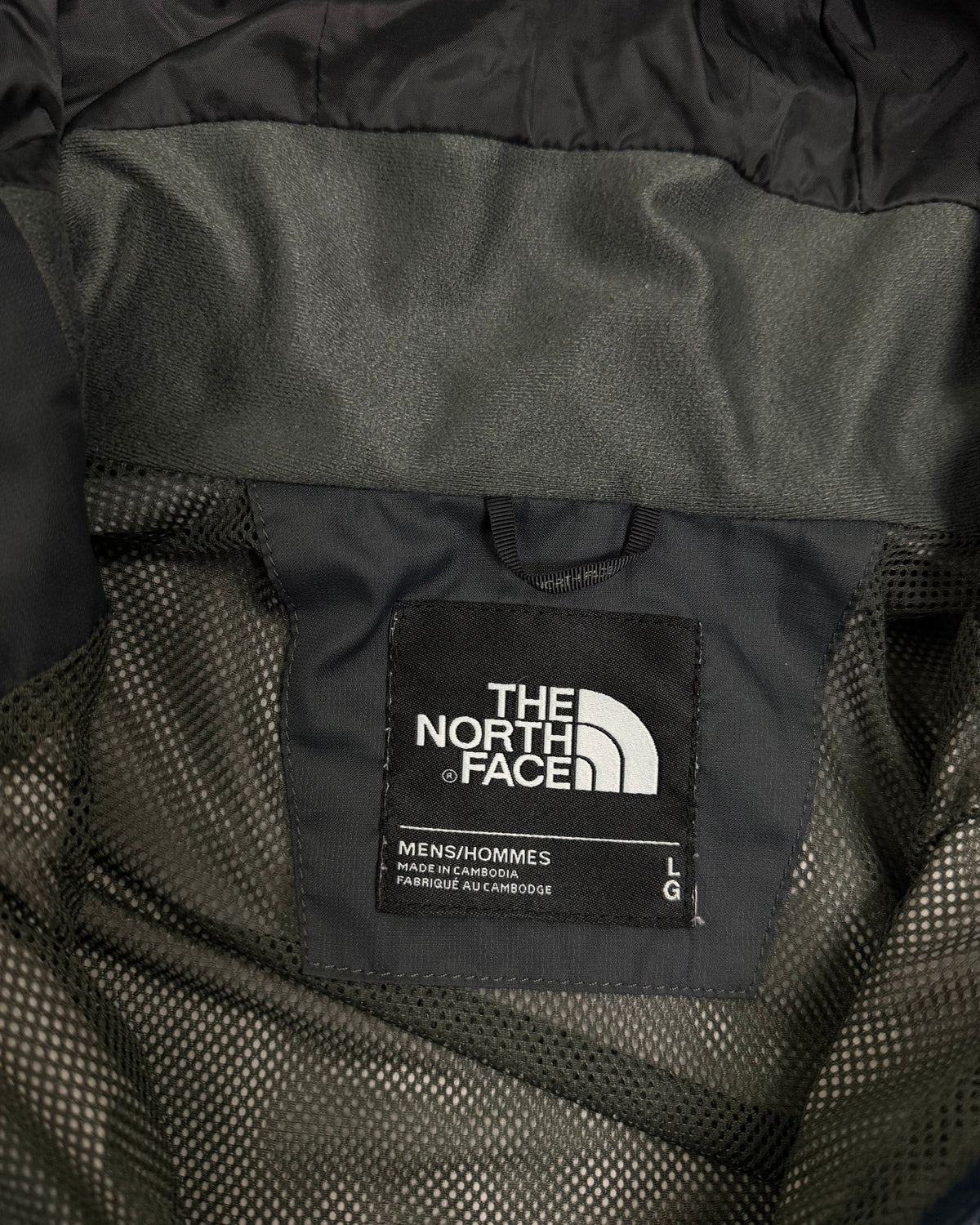 The North Face Regenjacke Navy DryVent Größe L – Etikett