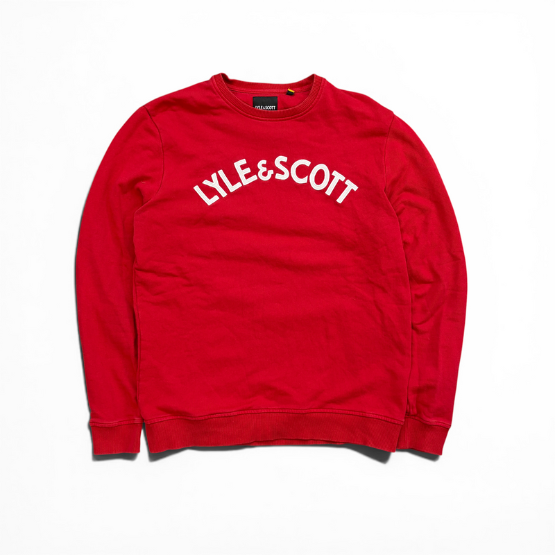 Lyle&Scott Sweater mit Schrift auf der Brust