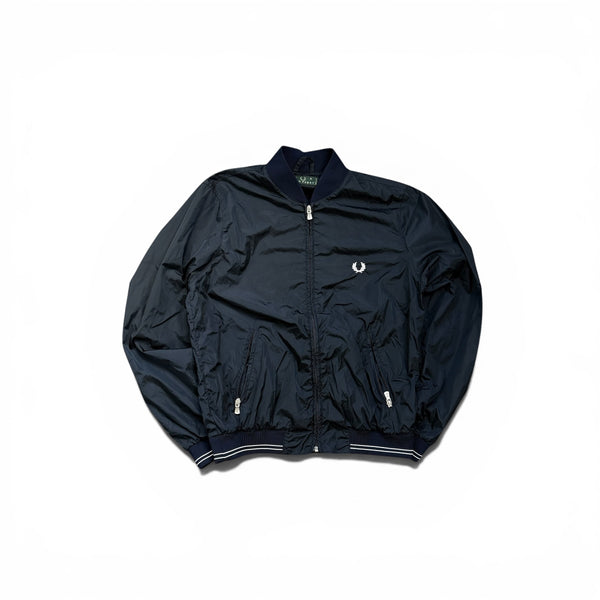 Fred Perry Bomberjacke Navyblau mit kleinem Logo
