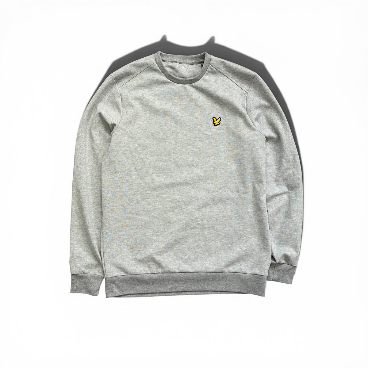 Lyle & Scott Sweater in Grau mit kleinem Logo auf der Brust