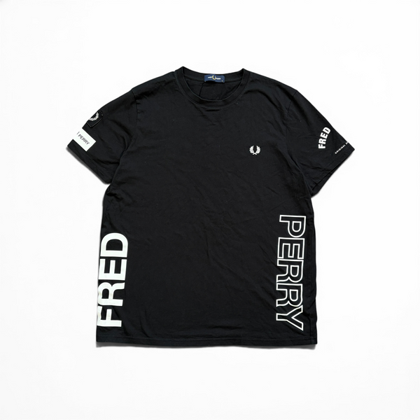 Fred Perry Tshirt Schwarz mit Mustern
