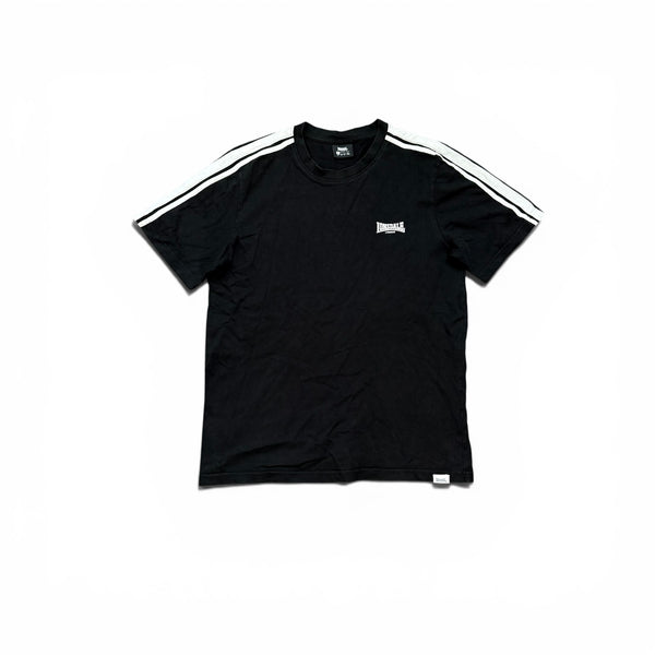 Lonsdale T-shirt Schwarz mit weißen Streifen