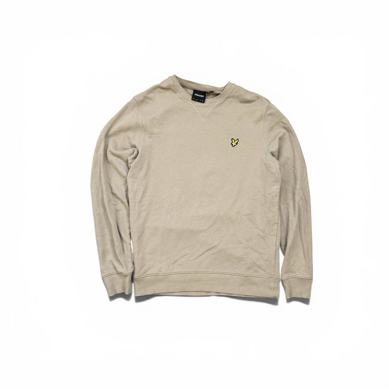 Lyle & Scott Sweater in beige mit kleinem Logo auf der Brust