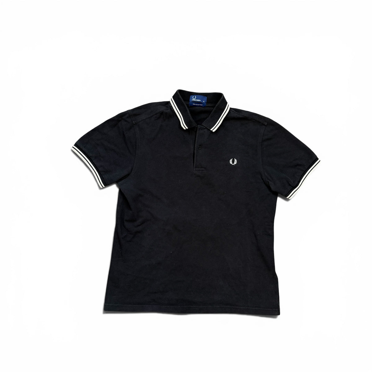 Fred Perry Polo Schwarz mit kleinem Logo