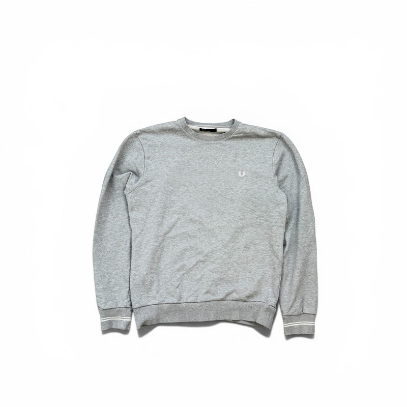 Fred Perry Sweater Grau mit dezenten Logo