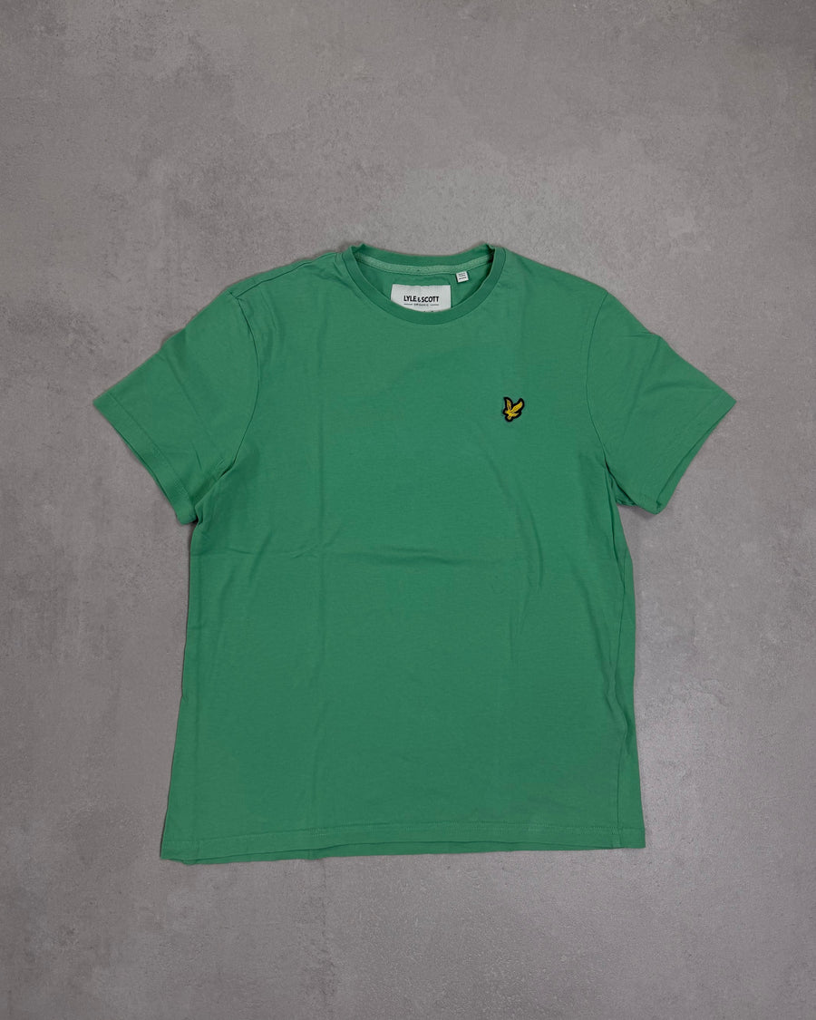 Lyle & Scott T-Shirt Mintgrün mit Adler – Vorderseite