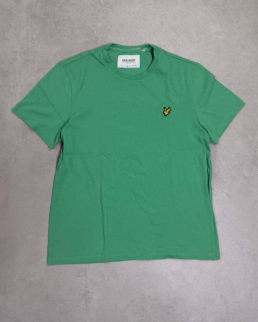 Lyle & Scott T-Shirt Mintgrün mit Adler – Vorderseite