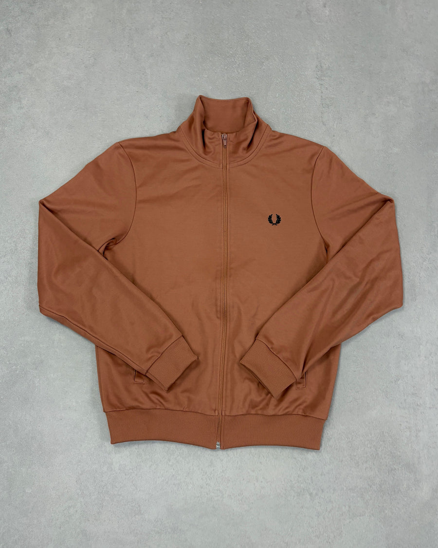 Fred Perry Trainingsjacke Rostbraun Größe M – Vorderseite