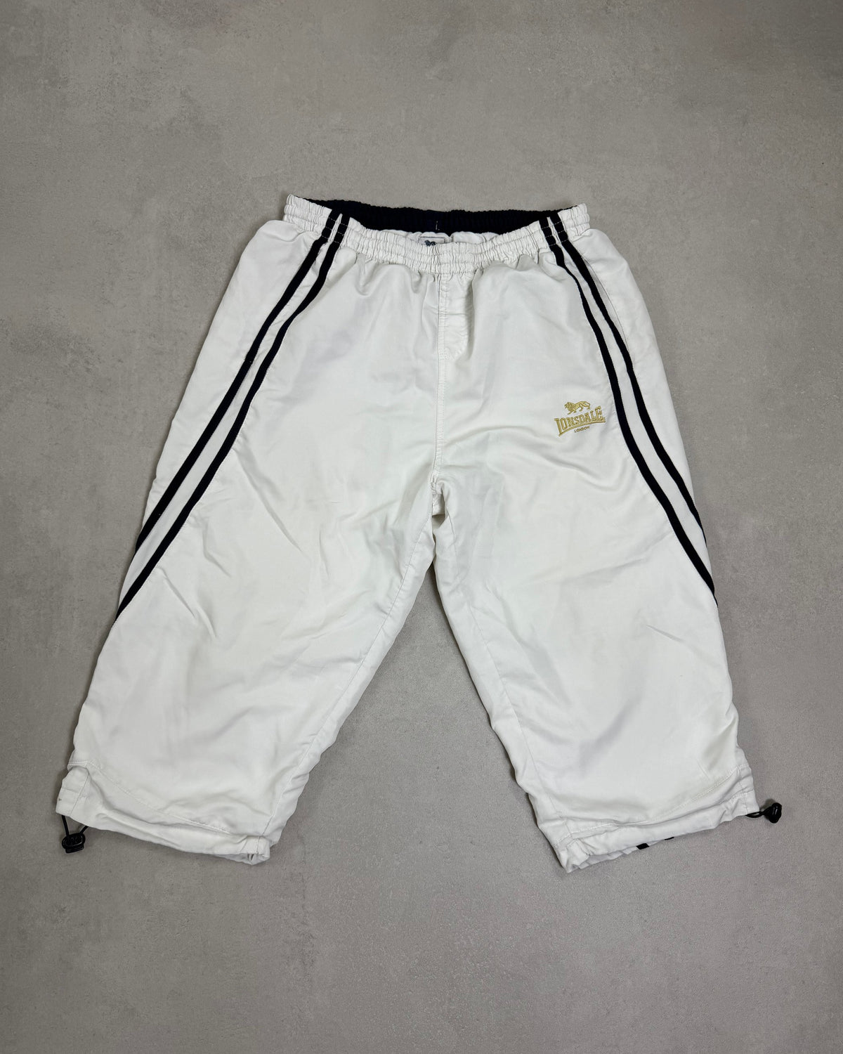 Lonsdale 3/4-Trainingshose Weiß Größe XL – Vorderseite