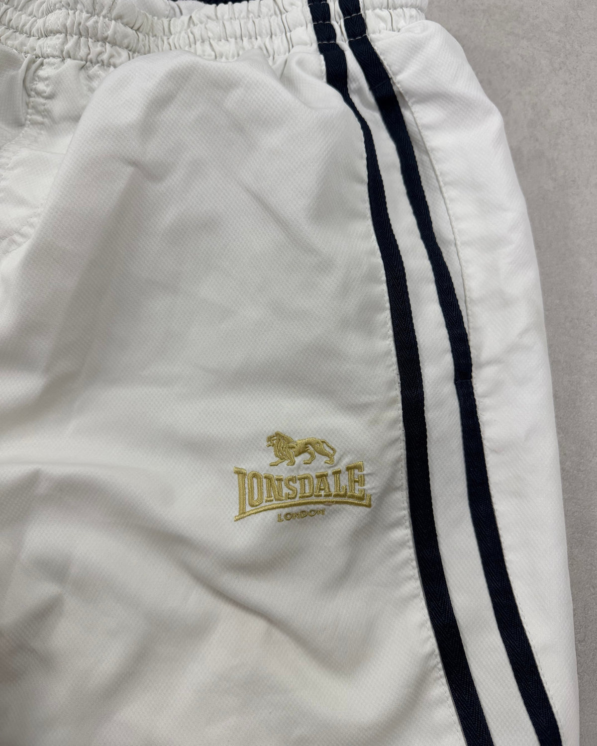 Lonsdale 3/4-Trainingshose Weiß Größe XL – Detail