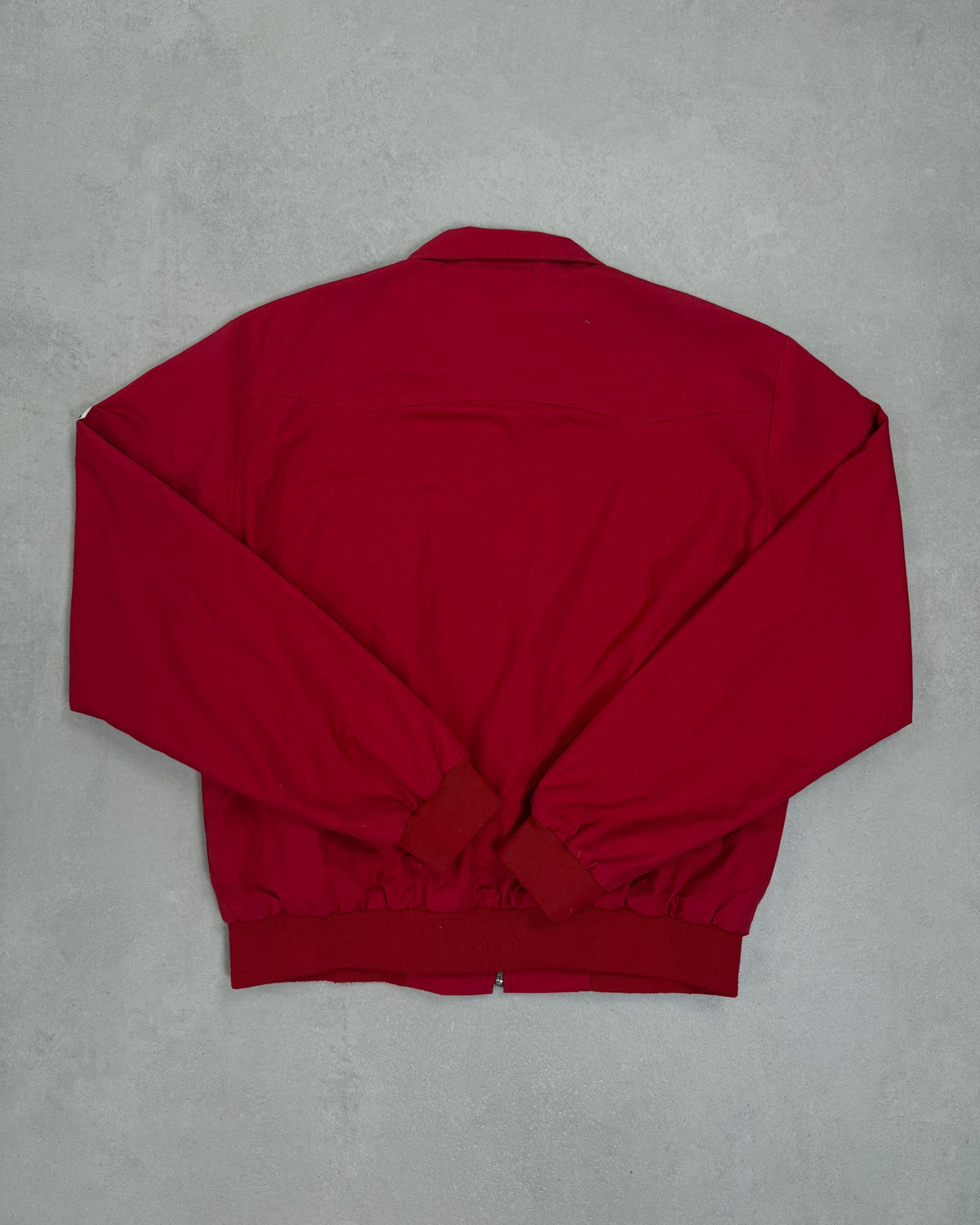 Lonsdale Harrington-Jacke Rot mit Tartan-Futter Größe XL – Rückseite