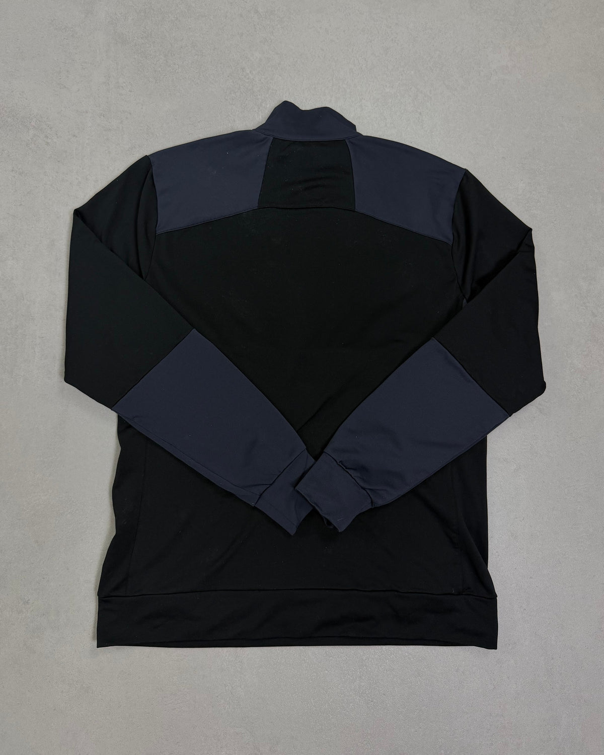 Lyle & Scott Half-Zip Trainingsoberteil Navy-Schwarz Größe M – Rückseite