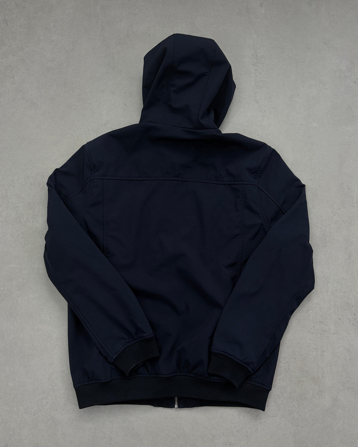 Lyle & Scott Kapuzen-Windjacke Navy mit Gold-Zip Größe M – Rückseite