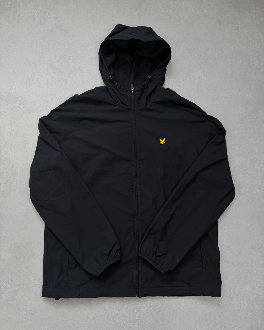 Lyle & Scott Kapuzen-Windjacke Schwarz in 2XL Größe 2XL – Vorderseite