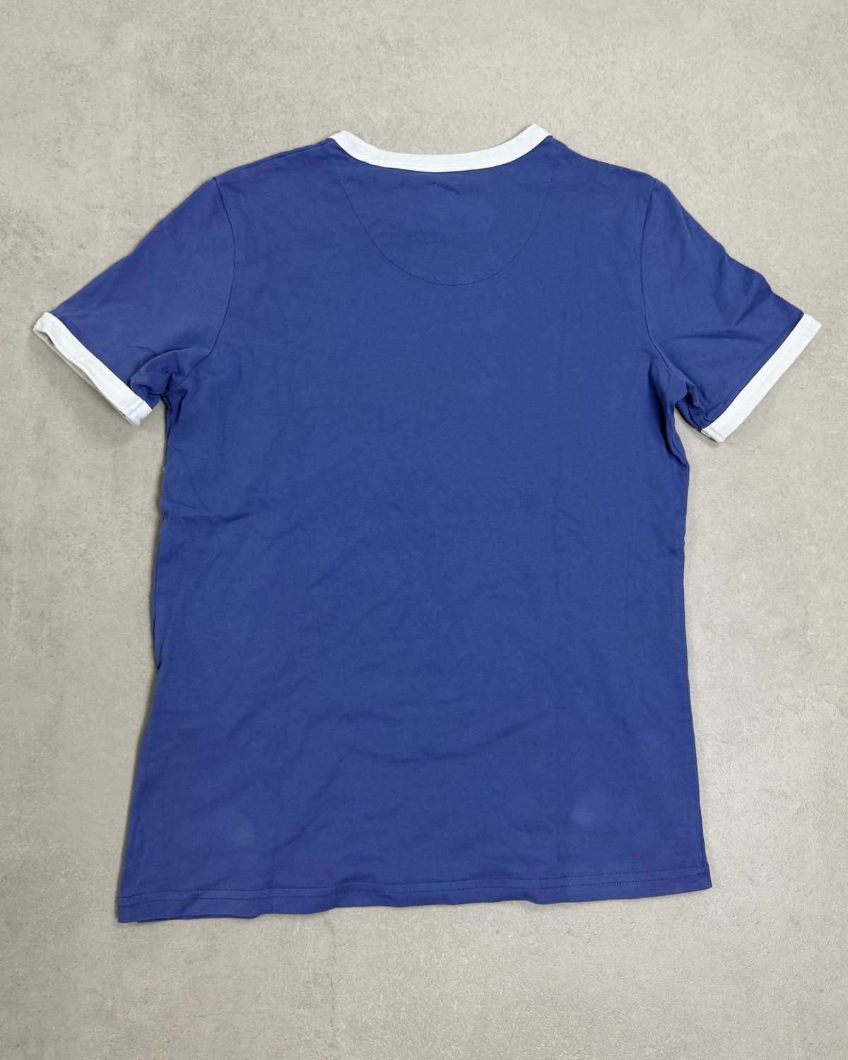 Lyle & Scott Kinder Ringer T-Shirt Royalblau Größe Kinder 140 – Rückseite