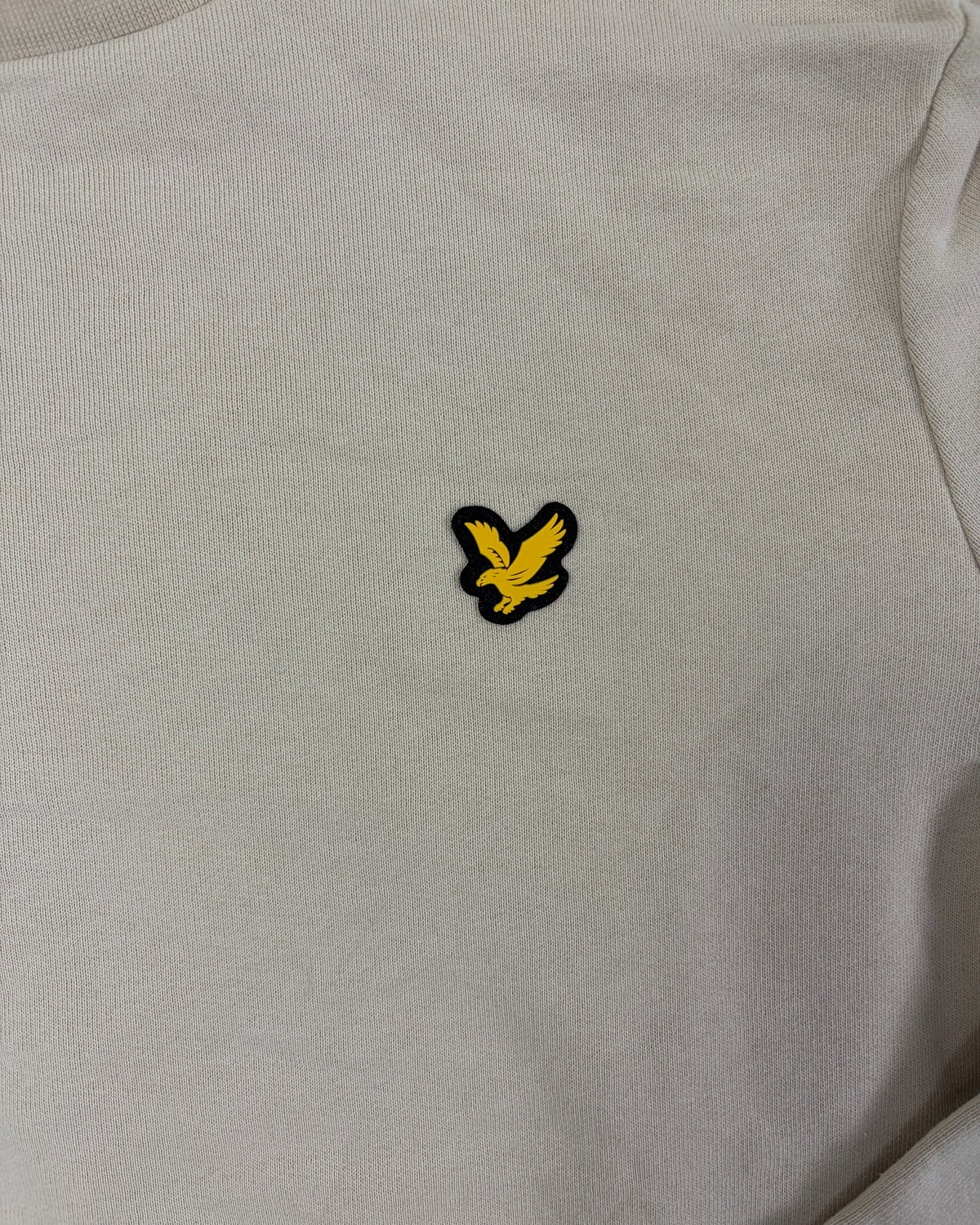 Lyle & Scott Taped Pullover Beige Größe M – Detail