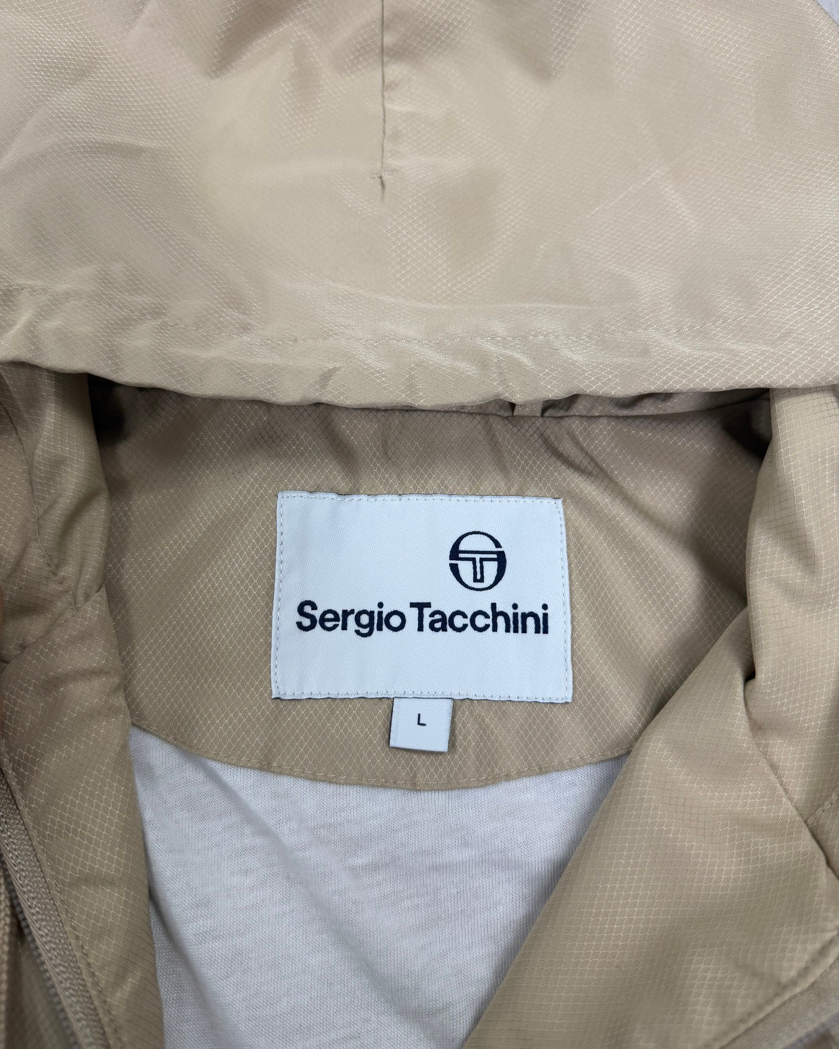 Sergio Tacchini Kapuzenjacke Beige Größe L – Etikett