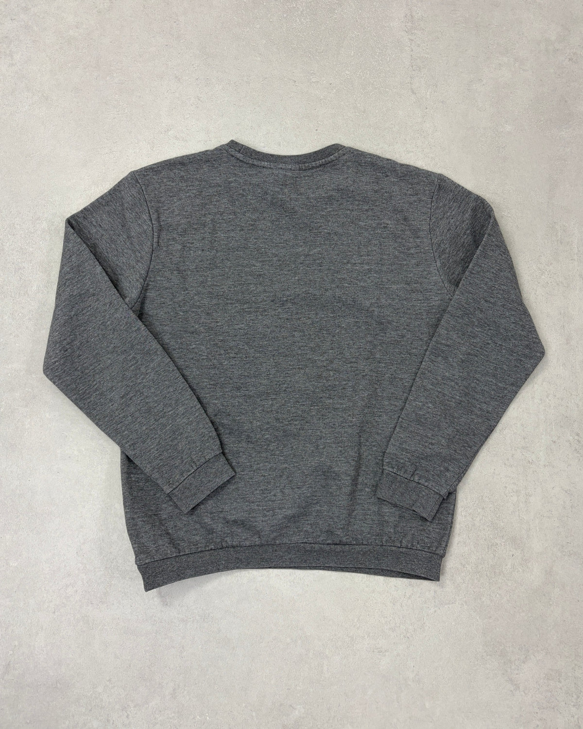 Sergio Tacchini Pullover Grau meliert mit großem Logo Größe M – Rückseite
