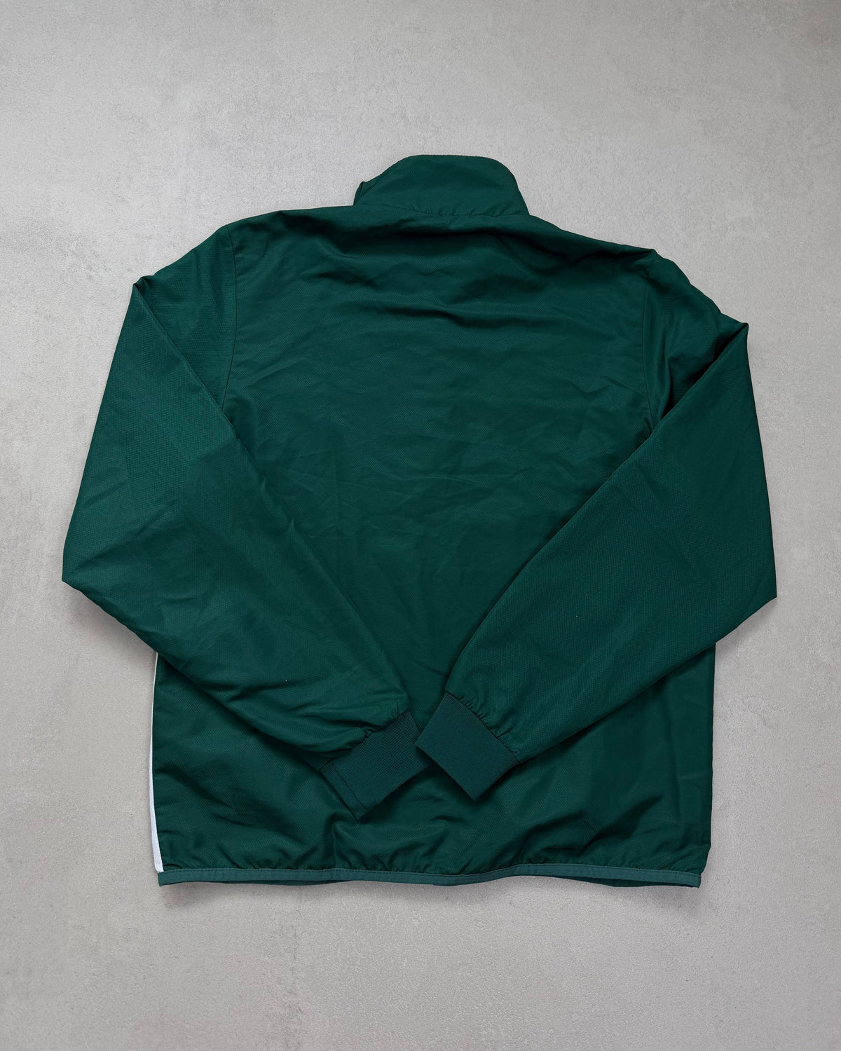 Sergio Tacchini Trainingsjacke Dunkelgrün-Weiß Größe M – Rückseite