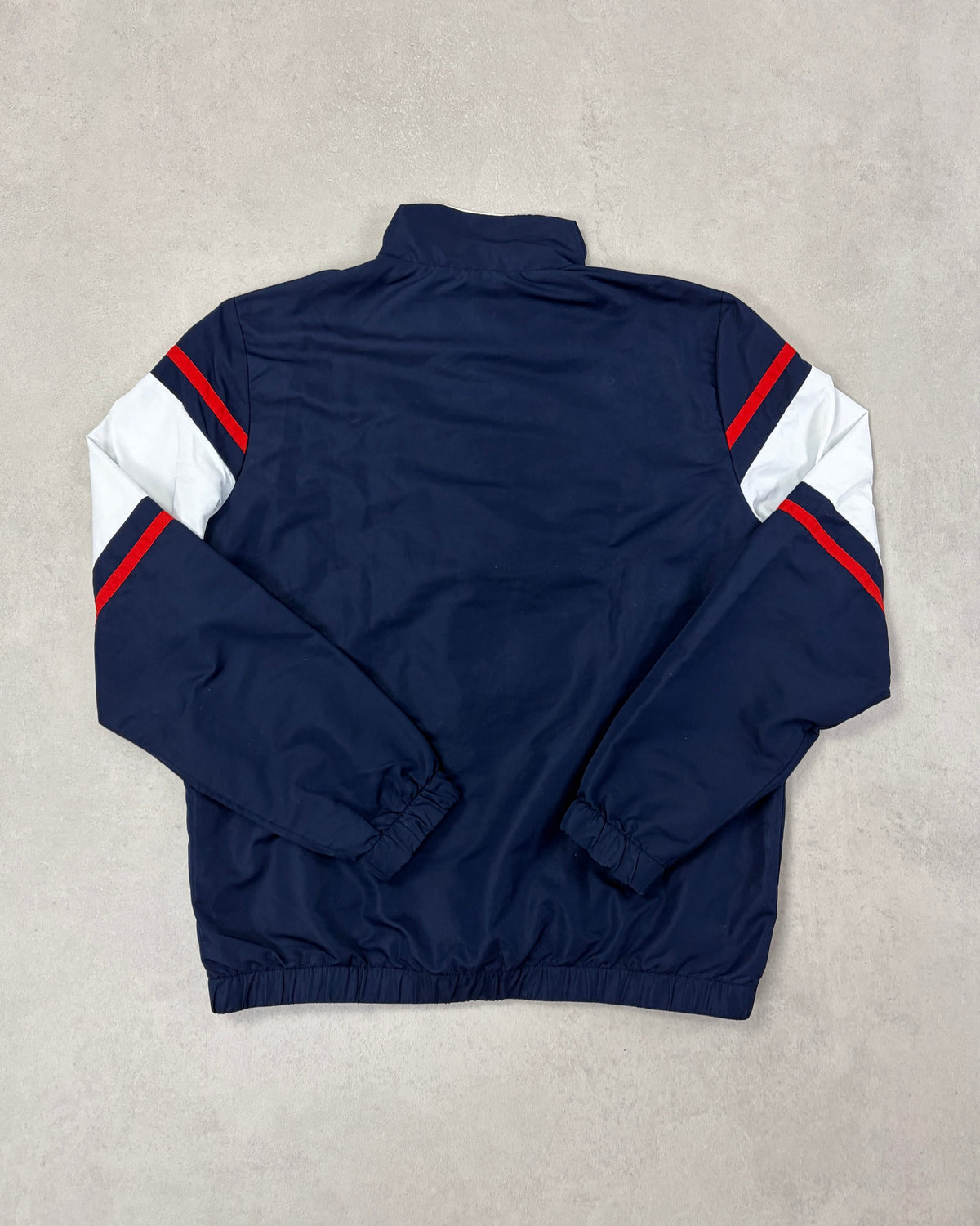 Sergio Tacchini Trainingsjacke Navy-Weiß-Rot Größe L – Rückseite